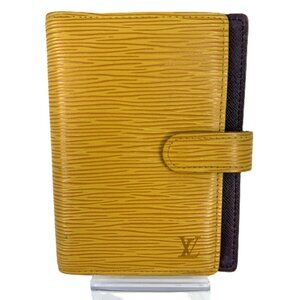 Louis Vuitton Small Ring Agenda Cover Epi Yellow